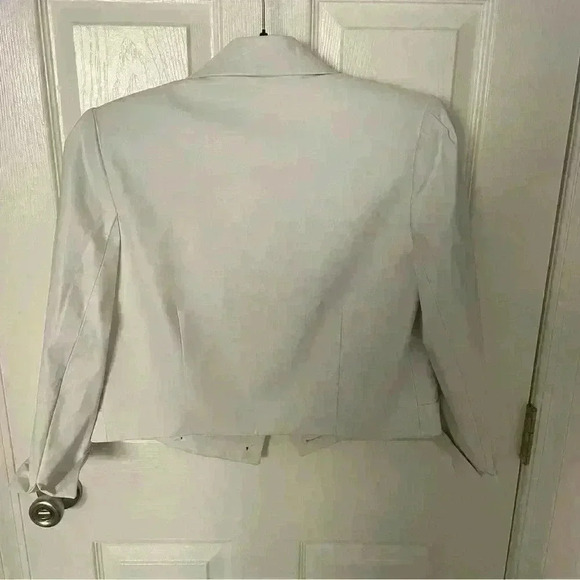 NWT 212 Goods 7th Ave. White Coated Linen Jacket Womens SZ 4 Handmade In NY $440 - Picture 7 of 15